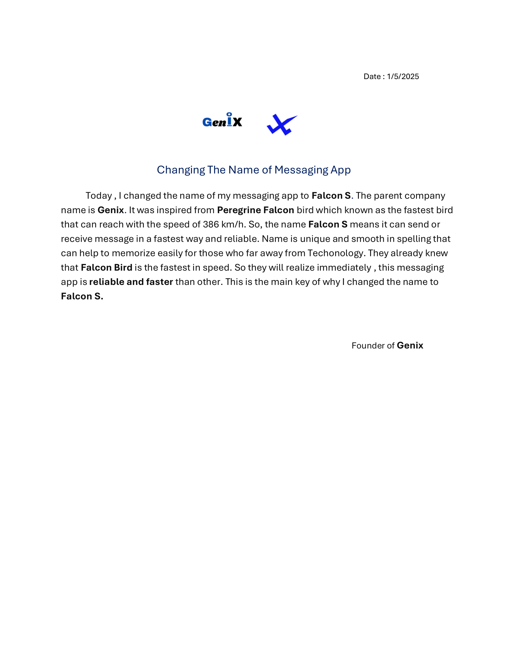 Falcon S Announcement
