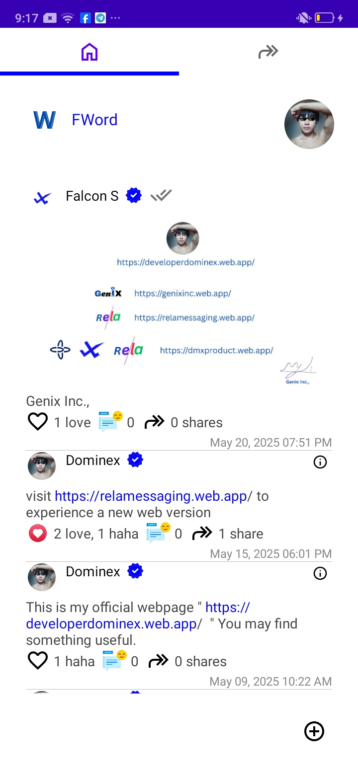 Feed Layout Screenshot