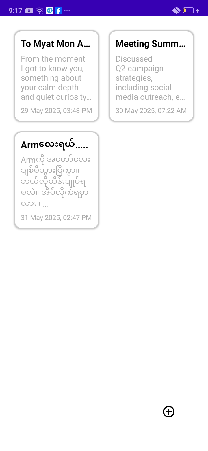 Notes Screenshot